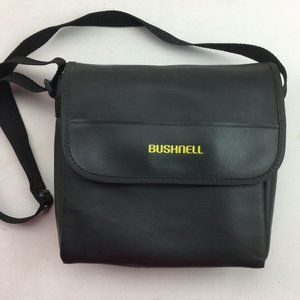 Bushnell Black Binoculars Leather Carrying Case Shoulder Neck Wrist Strap Lens C